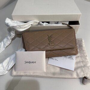 Gorgeous New with tags Saint Laurent Phone holder/ Xbody quilted leather